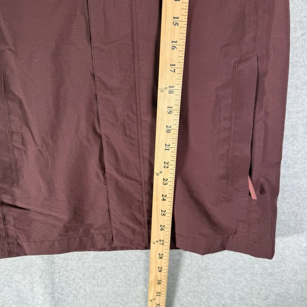 Kathmandu ngx2 Rain Jacket Youth 14 Burgundy Hooded Hiking Waterproof Coat